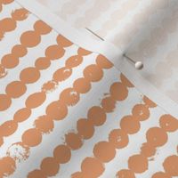 String of dots raw abstract ink spots minimal Scandinavian style neutral nursery off white orange sun