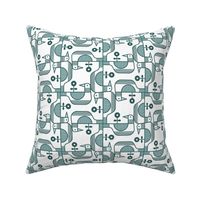 Pinwheel Birds Mint Small