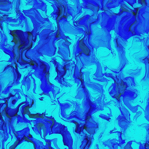 Poured Acrylic Paint, blue, 24 inch