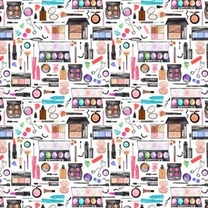 Tiny watercolor makeup beauty products