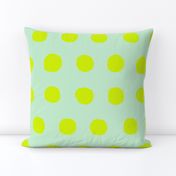 Jumbo Dots in mint/neon