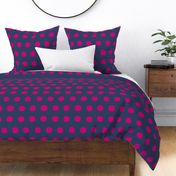 Jumbo Dots in navy/fuschia