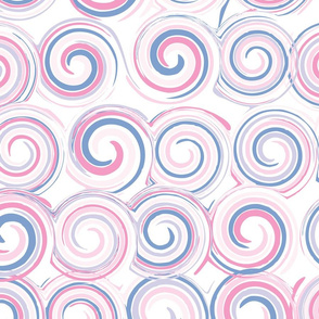 Lollipop Swirls in pink, purple and periwinkle