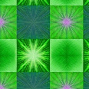 Green Purple Radiant Squares