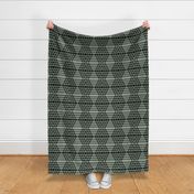 JP17 - Large - Buffalo Plaid Diamonds on Stripes in Sage Green