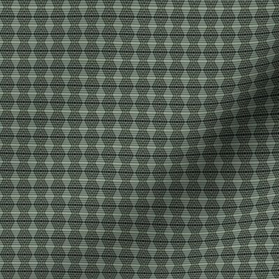 JP17 - Miniature - Buffalo Plaid Diamonds on Stripes in Woodsy Sage Green