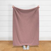 JP24  - Small  - Buffalo Plaid Diamonds on Stripes in Rusty Dusty Mauve