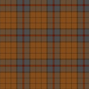 Ulster district tartan, 2" grey/peat