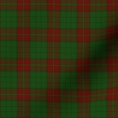 Ulster district tartan, 2" red - muted