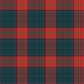 Ulster district tartan, 2" red - bright