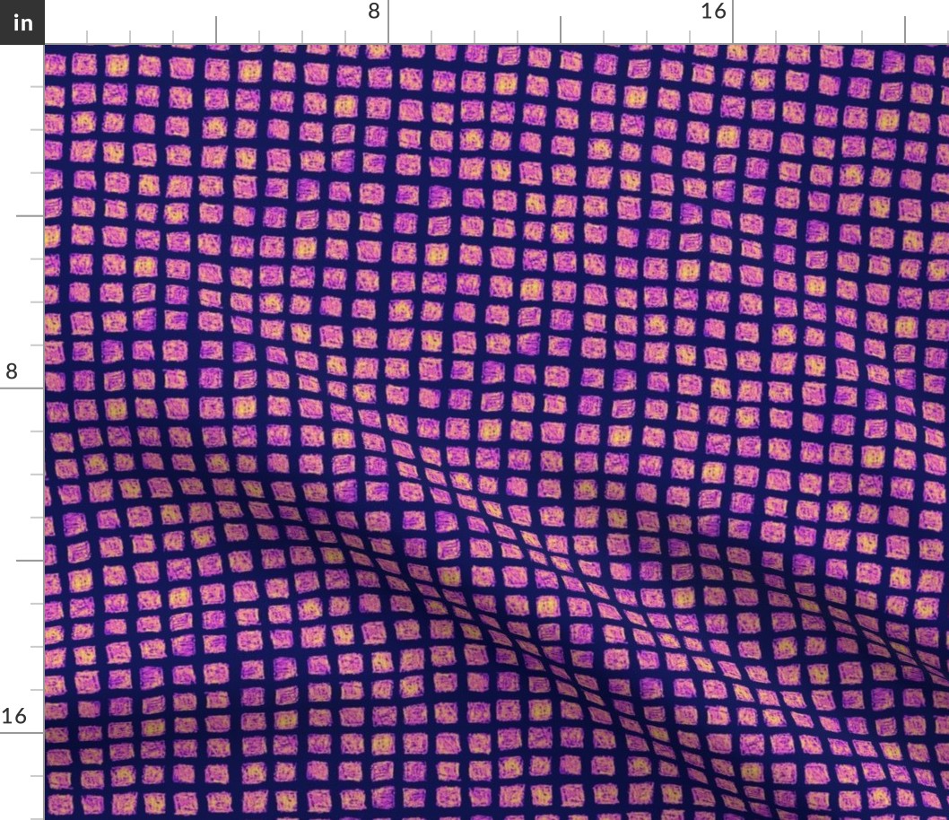 batik square grid in Bob's colors