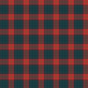 Ulster district tartan, 1" red - bright