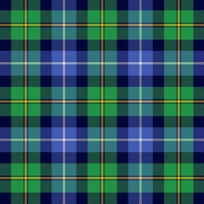 MacNeil / MacNeil of Barra  tartan c. 1831,  3" blue and green