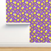 lemonade stand - lemons summer - purple - LAD20