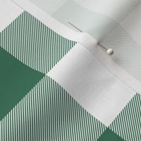 1930s soft green and white 2" check