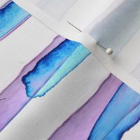 Watercolor Stripes Purple and Blue