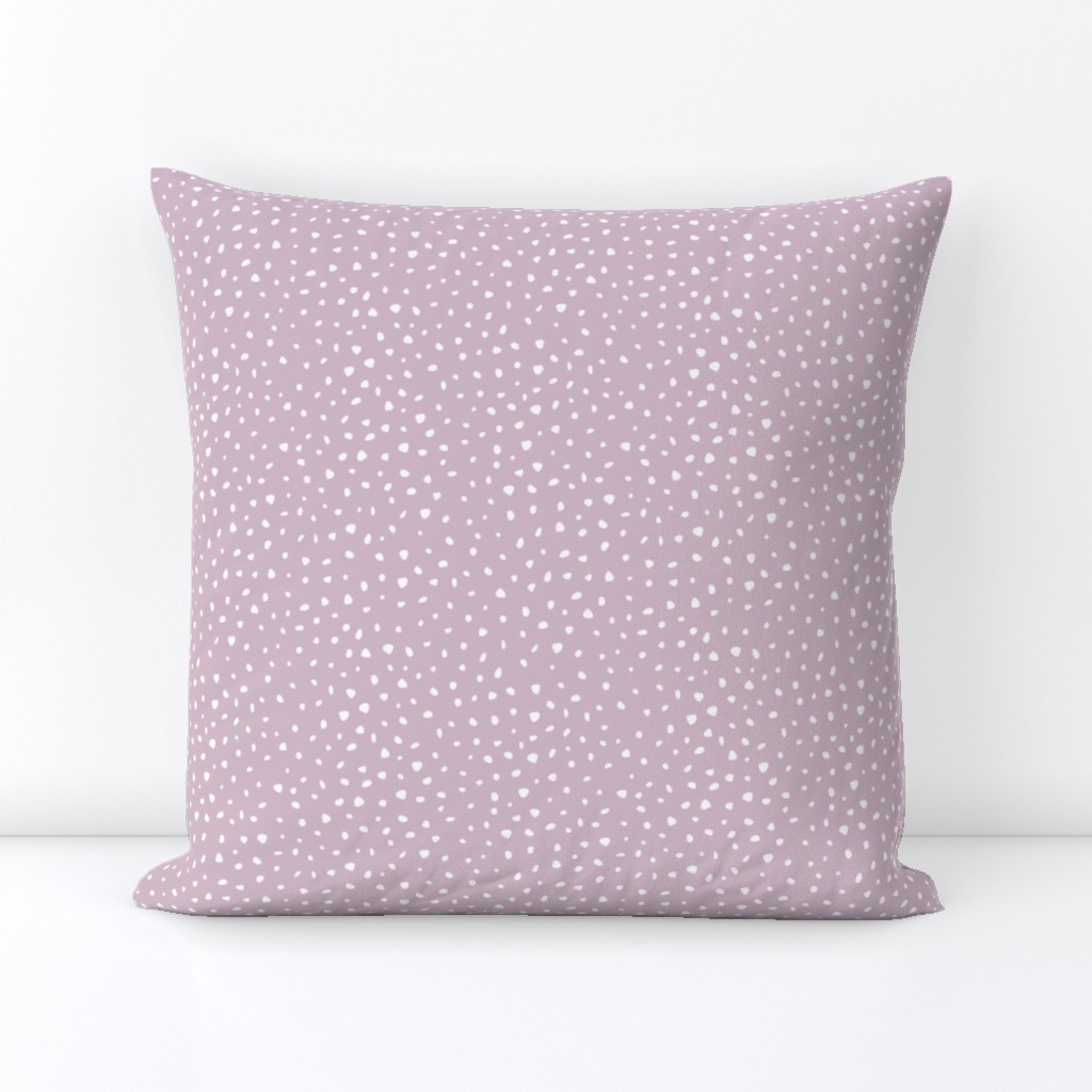 Little boho spots and speckles panther animal skin cheetah confetti abstract minimal dots nursery purple mauve SMALL