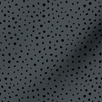 Little boho spots and speckles panther animal skin cheetah confetti abstract minimal dots nursery charcoal gray black SMALL