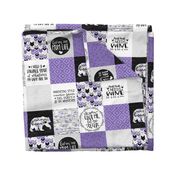 MomLife//Wine//Grape - Wholecloth Cheater Quilt