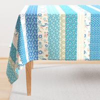 Blue Spring Cheater Quilt