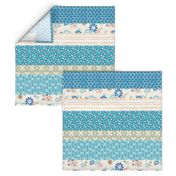 Blue Spring Cheater Quilt