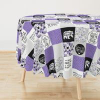 MomLife//Naps//Grape - Wholecloth Cheater Quilt