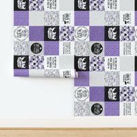 MomLife//Naps//Grape - Wholecloth Cheater Quilt - Rotated