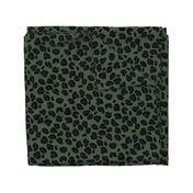 Leopard Boot Green Spots on Army Green