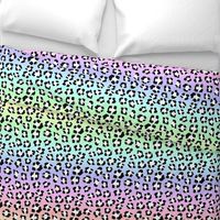 Small Pastel Ombre Rainbow Leopard Spots