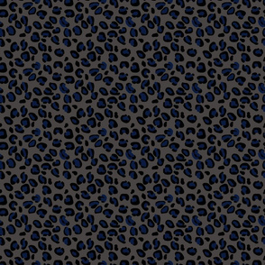 Small Leopard Moody Blue Spots on Sludge