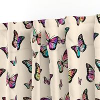 Tie-Dye Butterfly - creamy beige 