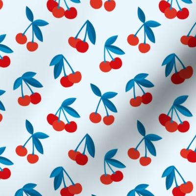 Little Cherry boho love garden for spring summer nursery design neutral red blue usa traditional flag colors