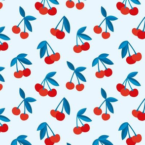 Little Cherry boho love garden for spring summer nursery design neutral red blue usa traditional flag colors