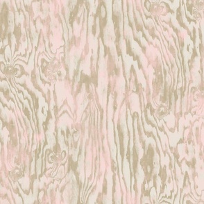 Wood Print - with Powder Pink