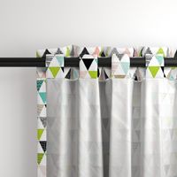 Colourful bunting //white