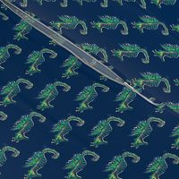 Seahorses on Navy - Tiny