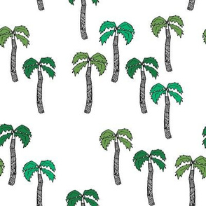 palm tree fabric - palms fabric, palm tree - greens