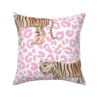 Tiger on leopard_pink_medium