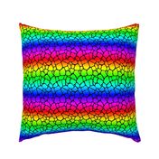 Small Neon Rainbow Giraffe Hide Animal Print 