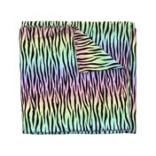 Small Pastel Rainbow Zebra Stripes Animal Print