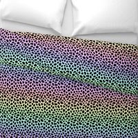 Pastel Rainbow Cheetah Animal Spots Print