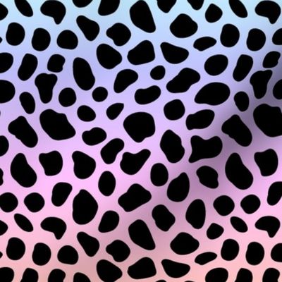 Pastel Rainbow Cheetah Animal Spots Print