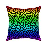 Small Neon Rainbow Cheetah Animal Spots Print