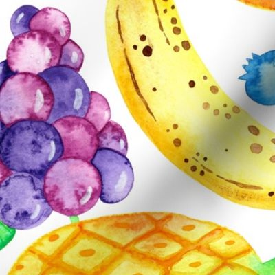 Watercolor Fruit Salad