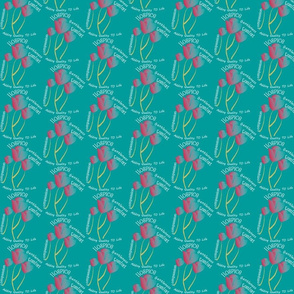 Hospice with Tulips Teal