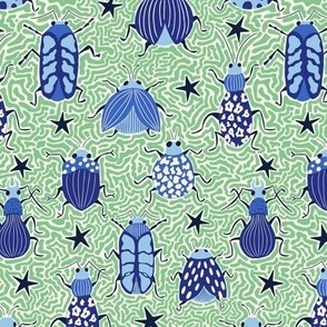 Beetles/blue and green/small