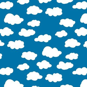 Graphic Sky - Dark Blue Clouds