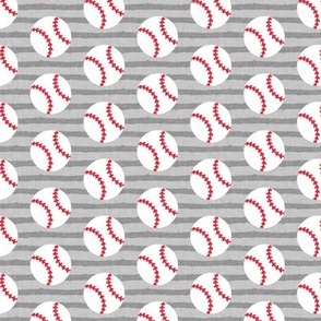 (small scale) baseballs - grey stripes  - LAD20