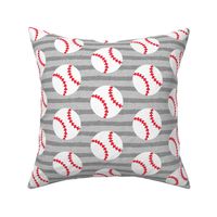 baseballs - grey stripes  - LAD20