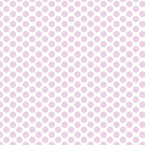 Pop Art Halftone Polka Dot in Pale Mauve Purple, Medium